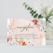 テラコッタ フラワーの水彩 受付招待状 招待状 (スタンド正面)
