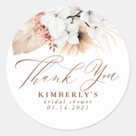 テラコッタ フラワーズ エキゾチック ボヘミア サンクス ラウンドシール