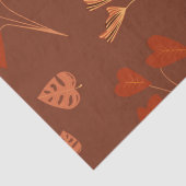 テラコッタ フラワーパターン 薄葉紙 (詳細)