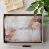 テラコッタ フラワー パンパス グラス トロピカル ボヘミア 薄葉紙 (ギフト)