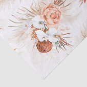 テラコッタ フラワー パンパス グラス トロピカル ボヘミア 薄葉紙 (詳細)