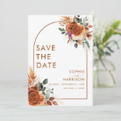 テラコッタ フラワー パンパス グラス ラスト セーブ ザ デイ 招待状 (スタンド正面)