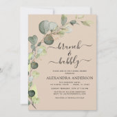 テラコッタ ブライダル シャワー ブランチ & バブルリー 招待状 (正面)