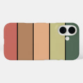 テラコッタ ブラウン グリーン ブラック ウォーターカラー紙 Case-Mate iPhoneケース (裏面 (横))