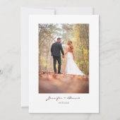 テラコッタ ブラウン ボヘミアンフラワーモダン ボタニカル  招待状 (裏面)