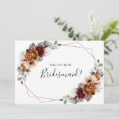 テラコッタ・ブルゴーニュが私の花嫁になる 招待状 (スタンド正面)