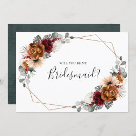 テラコッタ・ブルゴーニュが私の花嫁になる 招待状