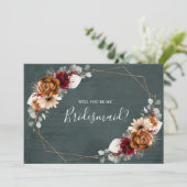 テラコッタ・ブルゴーニュが私の花嫁のインヴィングになる 招待状 (スタンド正面)