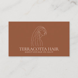 テラコッタ ブルッシュ 女性 女性用ヘアサロン 名刺