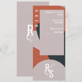 テラコッタ ブルー オーガニック ウェディング メニュー プランナー 招待状