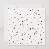 テラコッタ ベージュ シエンナ & ミント カラー パレット カード (裏面)