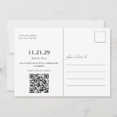 テラコッタ ペーパー ピカド フォト セーブ・ザ・デート (裏面)