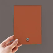 テラコッタ&ホワイトモダンタイポグラフィ結婚ズ 招待状