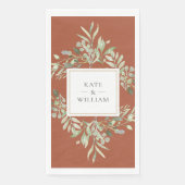 テラコッタ ボタニカル グリーンフォリア ウェディング (正面)