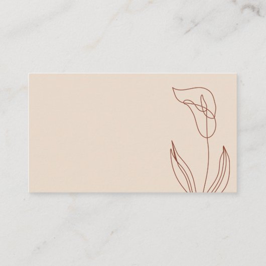 テラコッタ ボタニカル ユリ おむつくじ エンクロージャーカード (裏面)