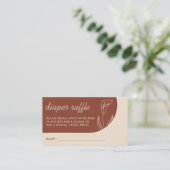 テラコッタ ボタニカル ユリ おむつくじ エンクロージャーカード (スタンド正面)