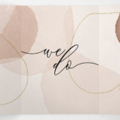 テラコッタ ボヘミアンビーチ フォーマル ミニマル ウェディング 三つ折りカード (内部中)