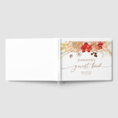 テラコッタ ボヘミアンフラワー ゲストブック ブライダルシャワー (全面)