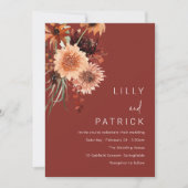 テラコッタ ボヘミアンベディング: オータム サマー 招待状 (正面)