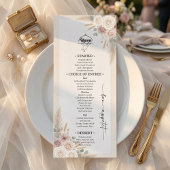 テラコッタ ボヘミアン シックな結婚式 メニュー