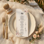テラコッタ ボヘミアン シックな結婚式 メニュー