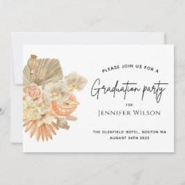 テラコッタ・ボヘミアン・パンパス卒業パーティー セーブザデート