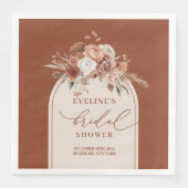 テラコッタ ボホ アーチ ナプキン　ブライダルシャワー用 (正面)