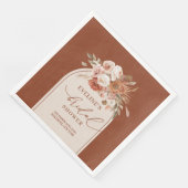 テラコッタ ボホ アーチ ナプキン　ブライダルシャワー (コーナー)