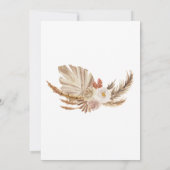 テラコッタ ボホ パンパス 私たちも待ちきれない 招待状 (裏面)