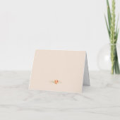 テラコッタ ボホ 秋の結婚式 サンクスカード サンキューカード (裏面)