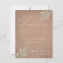 テラコッタ ボホ RSVP カード