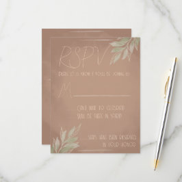 テラコッタ ボホ RSVP カード