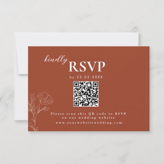 テラコッタ ボーホー スケジュール, ラスト ウェディング RSVP (正面)