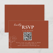 テラコッタ ボーホー スケジュール, ラスト ウェディング RSVP (正面/裏面)