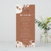 テラコッタ ボーホー パンパス グラス メニュー (スタンド正面)