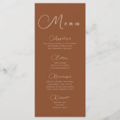 テラコッタ ミニマリスト メニュー (正面)