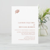 テラコッタ メキシカン ウェディング インビテーション (スタンド正面)