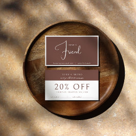 テラコッタ | モダンエレガント ミニマリスト 紹介 名刺