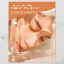 テラコッタ&モダンピンクビジネスフライヤー