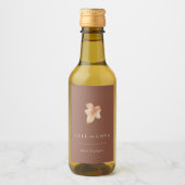 テラコッタ「恋に落ちる」秋の落ち葉 ワインラベル (正面)