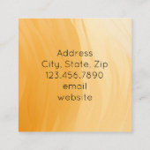 テラコッタ 手作り 愛を込めて オーダーメイド スクエア名刺 (裏面)