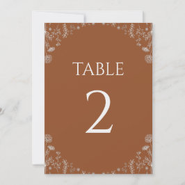 テラコッタ|描ワイルドフラワーズ結婚ボタニカル