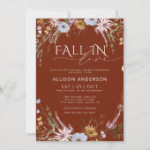 テラコッタ　秋の恋　ブライダルシャワー　招待状 招待状 (正面)