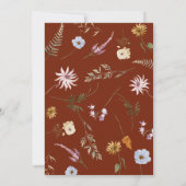 テラコッタ　秋の恋　ブライダルシャワー　招待状 招待状 (裏面)