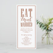 テラコッタ 結婚式 Eat Drink and be Married プログラム (スタンド正面)