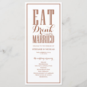 テラコッタ 結婚式 Eat Drink and be Married プログラム