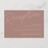 テラコッタ |透かし結婚披露宴 エンクロージャーカード (正面)