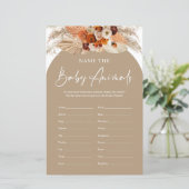 テラコッタbohoアーチ赤ちゃん動物ゲームの名前 (スタンド正面)