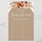 テラコッタbohoアーチ赤ちゃん動物ゲームの名前 (正面)