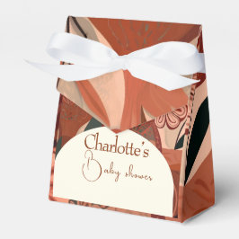 テラコッタbohoベビーシャワー フェイバーボックス